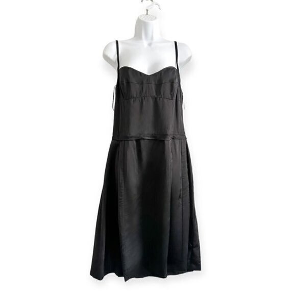 NWT Narciso Rodrigues Black Cocktail Dress, Size US 8 - Picture 1 of 13